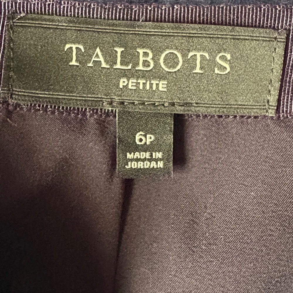 Talbots Size 6 Petite Navy Blue Wool Blend Pencil Skirt - Picture 3 of 4